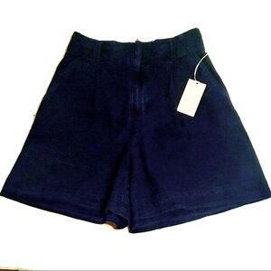 A NEW DAY indigo blue high waisted shorts S, NWT